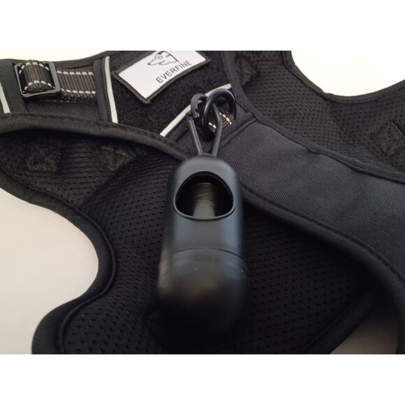 EVERFINE Tactical Dog Harness Black No Pull Adjustable Dog Vest W/  Handle - Picture 4 of 13